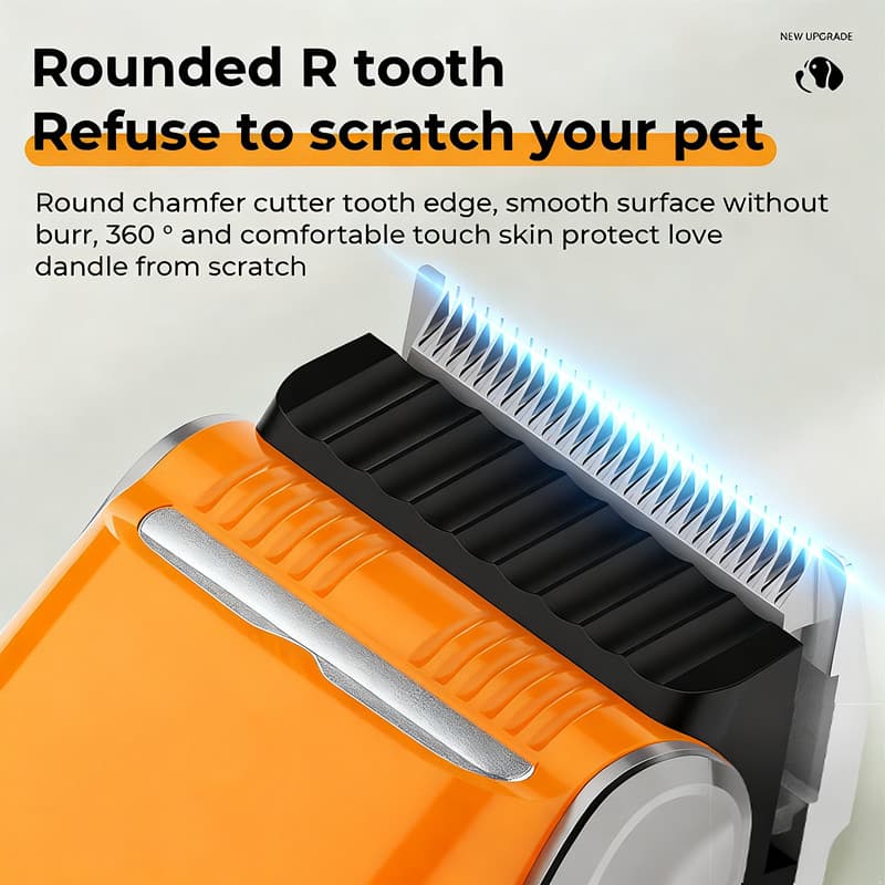 Cordless Pet Grooming Clippers with LED Light and 3-Speed Control - image 2