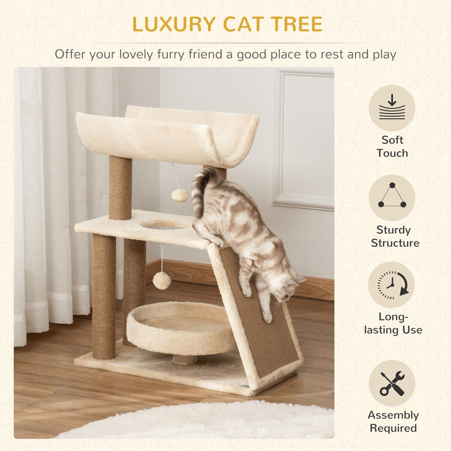 A Multi-Level Cat Tree for Scratching, Resting and Play - image 4