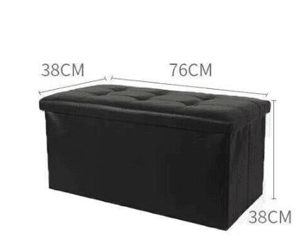A Tufted Storage Ottoman That Doubles as a Seat