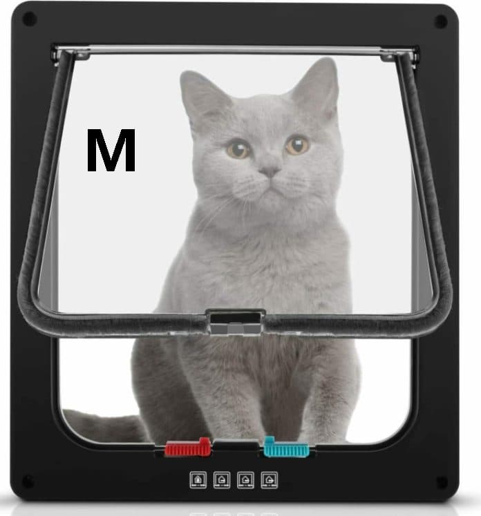 Magnetic Cat Flap with 4-Way Locking Control