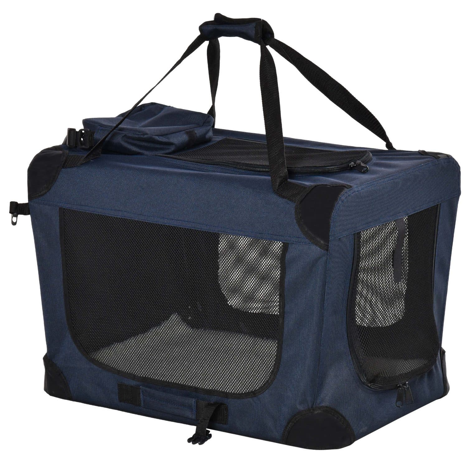 PawHut Foldable Soft-Side Pet Carrier with Mesh Windows