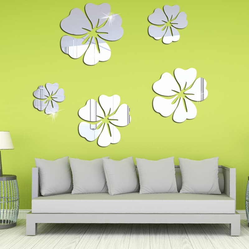 Reflective Flower Wall Stickers for Bright Decor - image 7