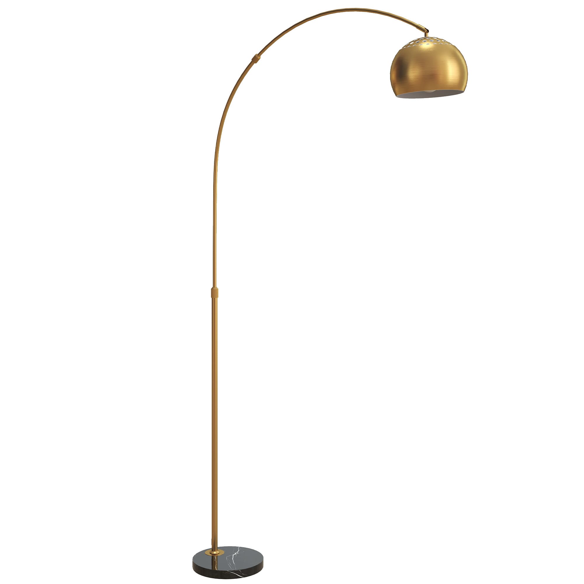 180cm Gold Arc Floor Lamp