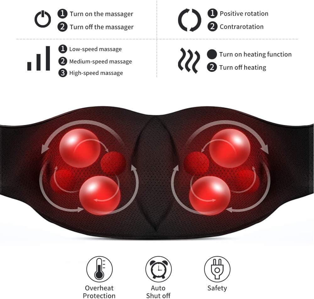 Shiatsu Neck & Shoulder Massager with Heat - image 9
