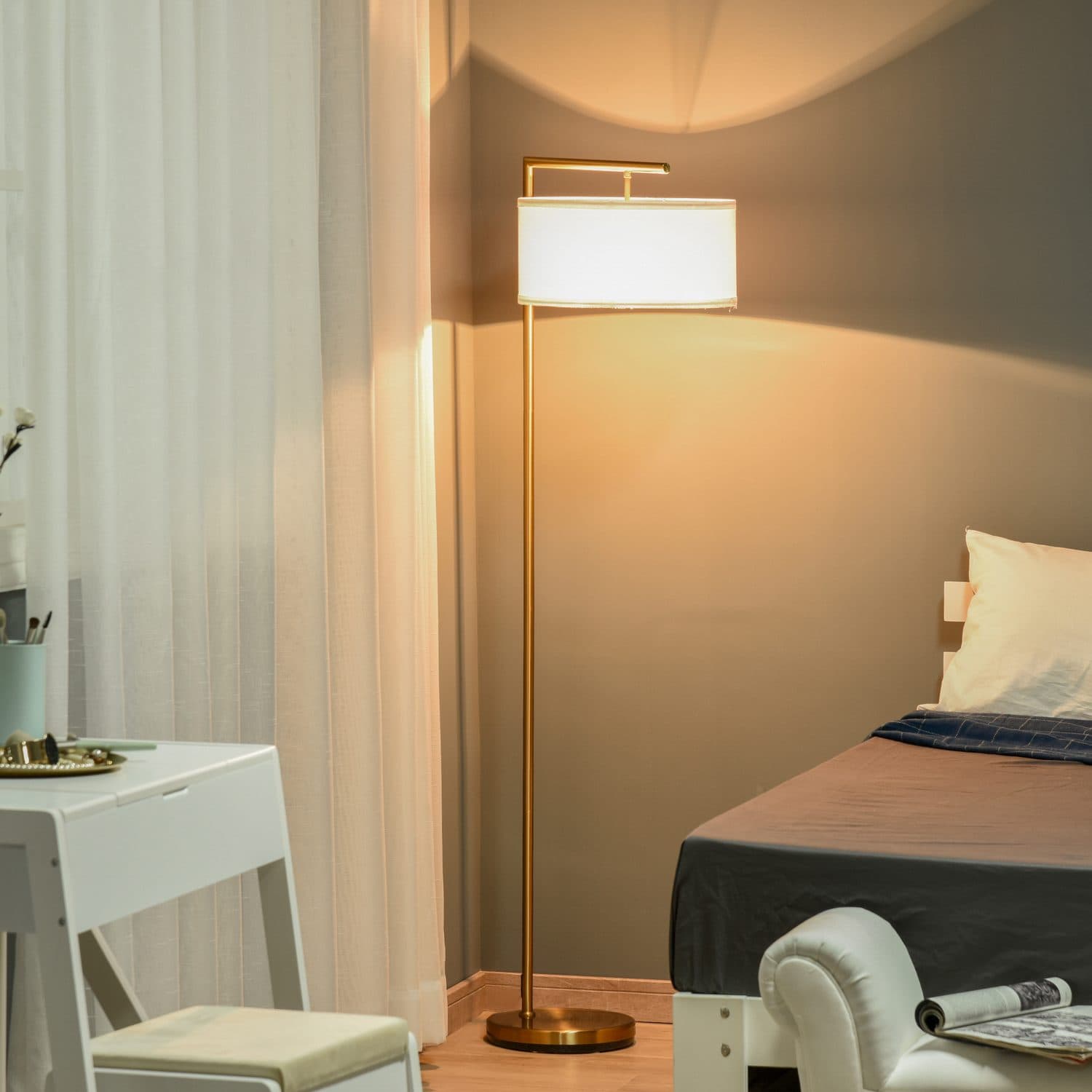 Modern Gold Floor Lamp - image 3