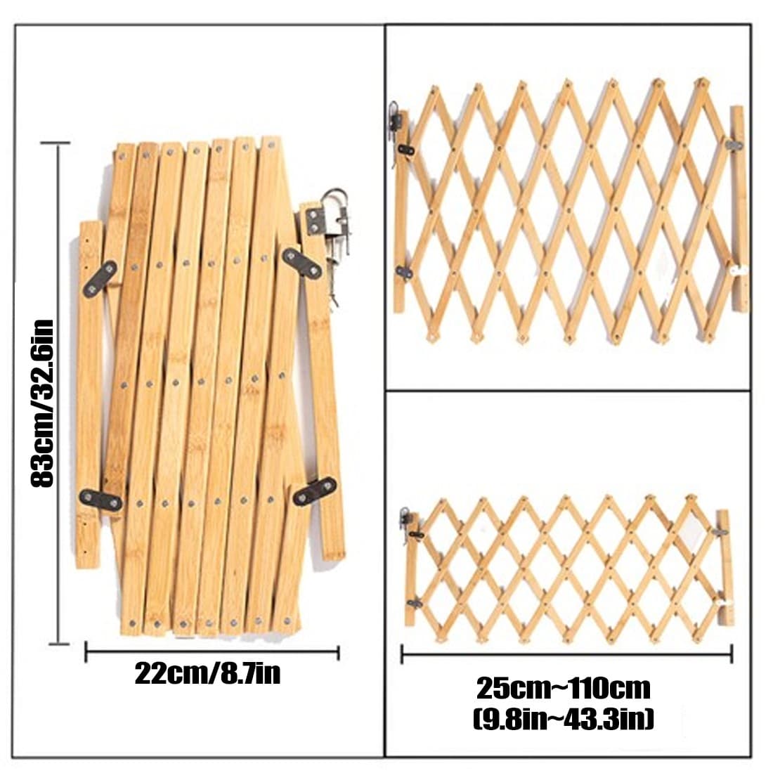 Retractable Wooden Pet Gate for Flexible Room Control - image 4