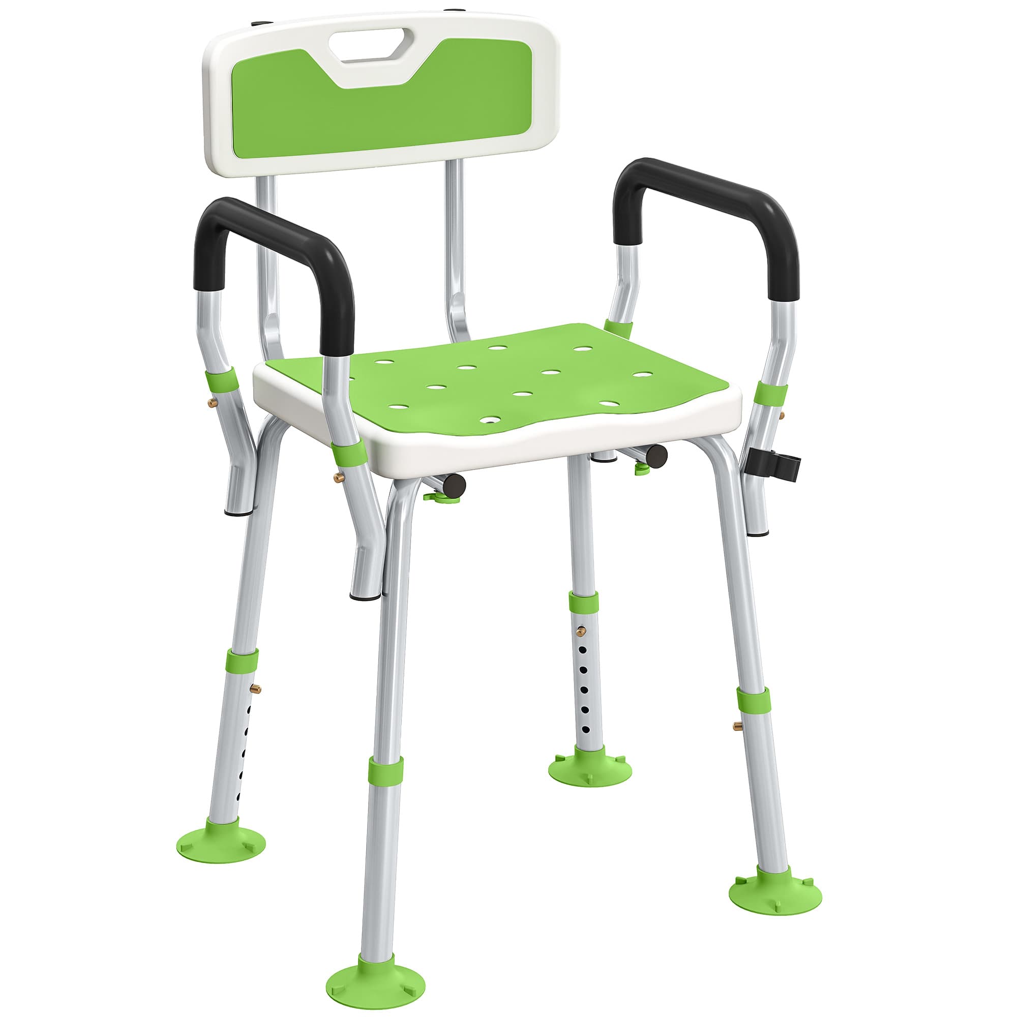 Stable Shower Chair for the Elderly with Adjustable Height