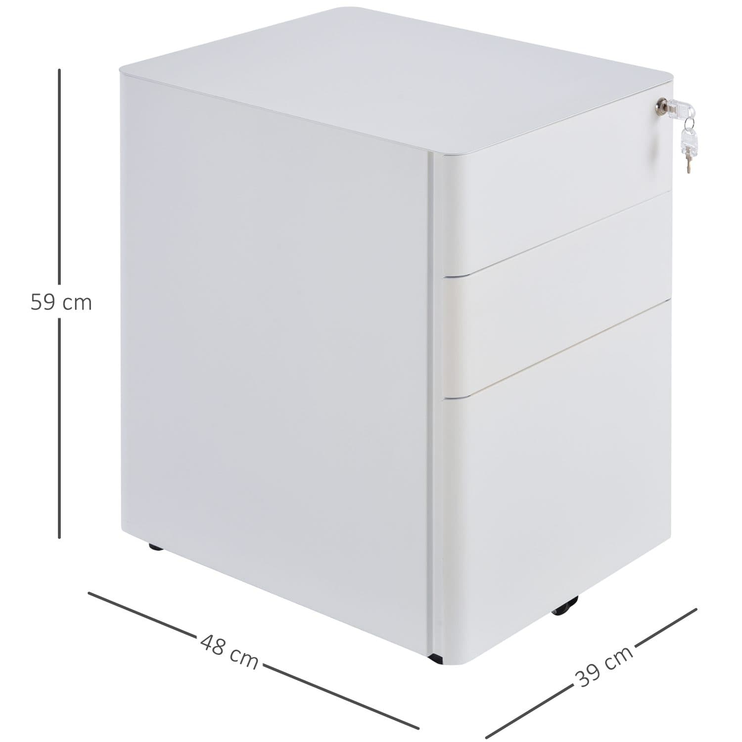 Secure 3-Drawer Filing Cabinet - image 1