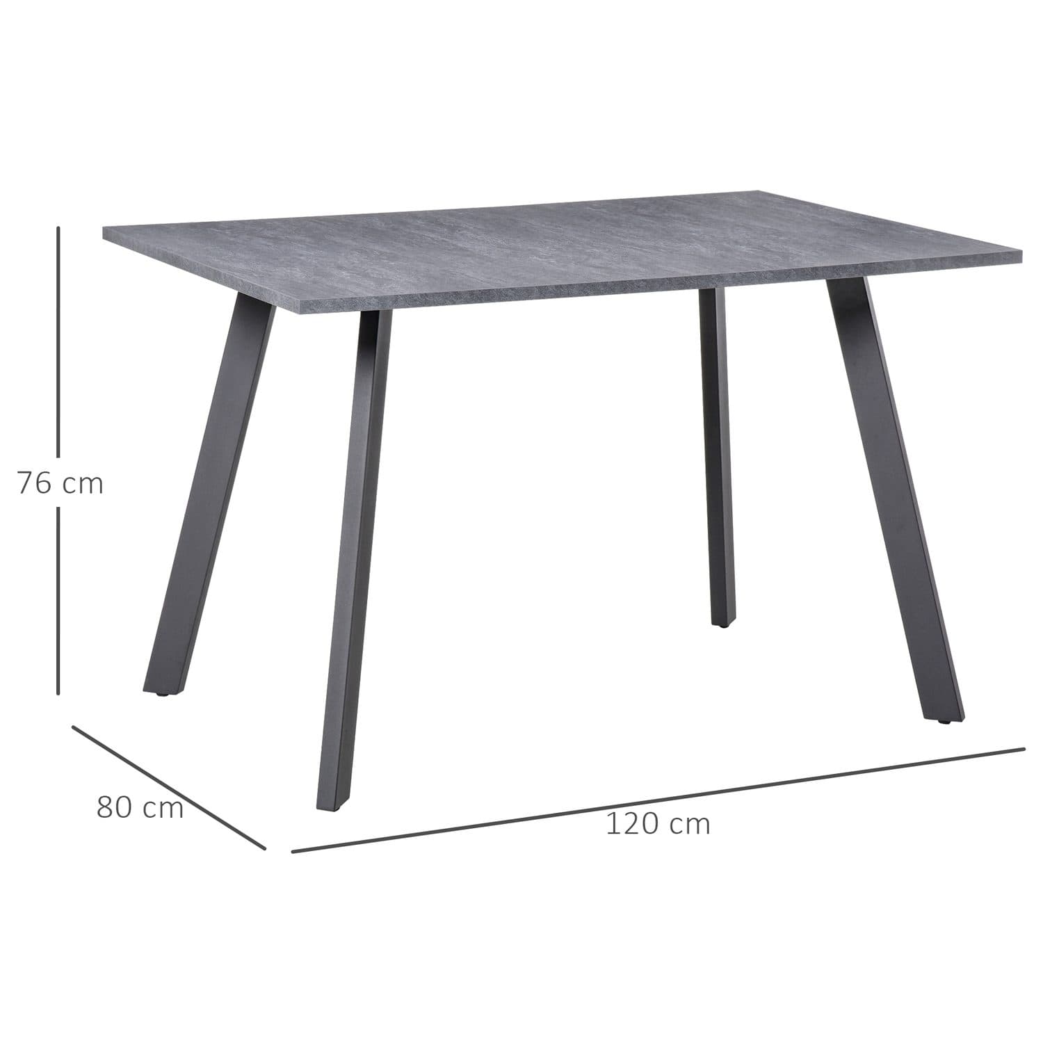 Contemporary Dark Grey Dining Table for Effortless Entertaining - image 4