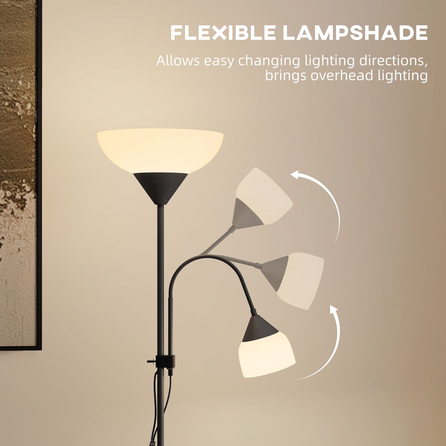 Black mother and child floor lamp for living rooms - image 5