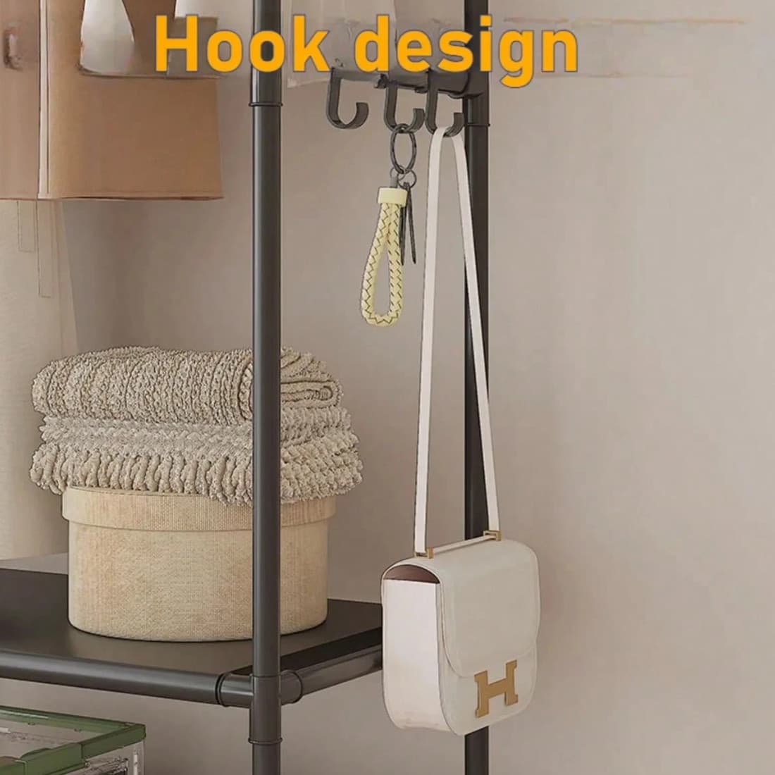 A Freestanding Clothes Rail with Shelves That Moves Where You Need It - image 7