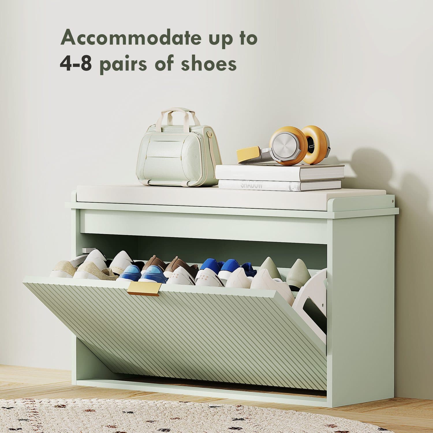 Green Shoe Bench - image 1
