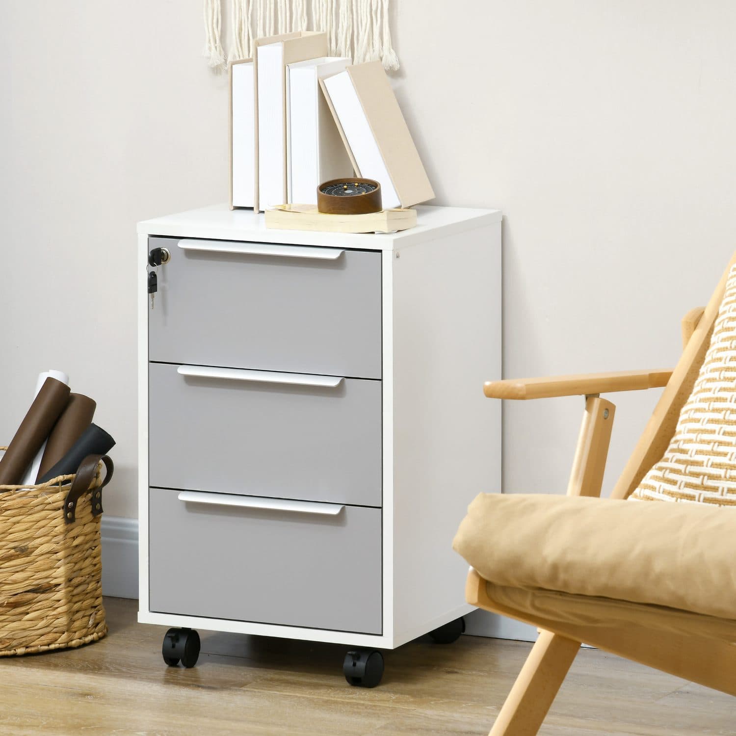 Secure Your Workspace with this 3-Drawer Locking Cabinet - image 2