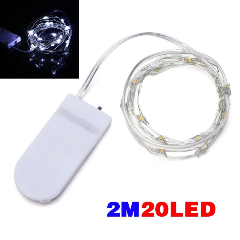 6-Pack Battery Fairy Lights — Flexible Copper Wire 20 LEDs 2m