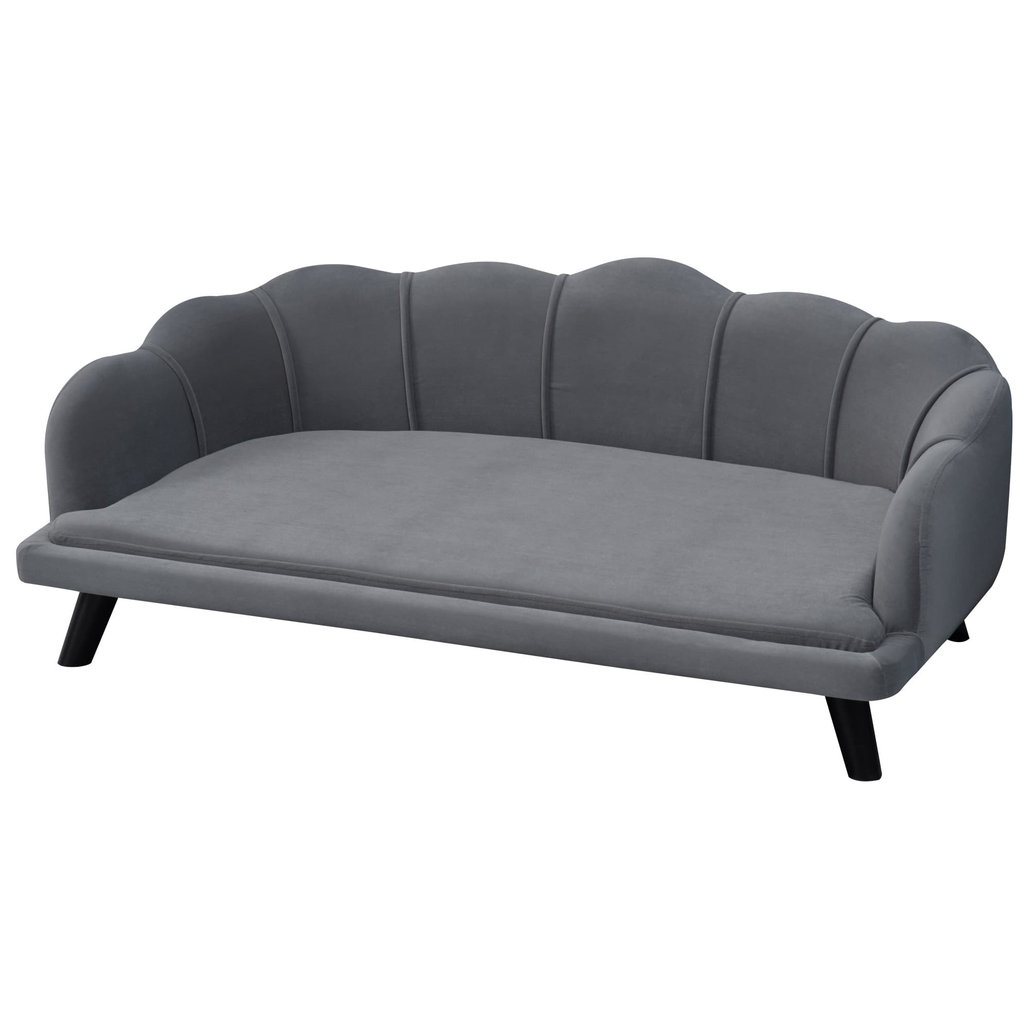 PawHut Grey Dog Sofa Bed