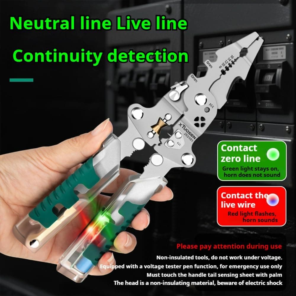 Foldable Wire Stripper Tool for Electrical Repairs - image 3