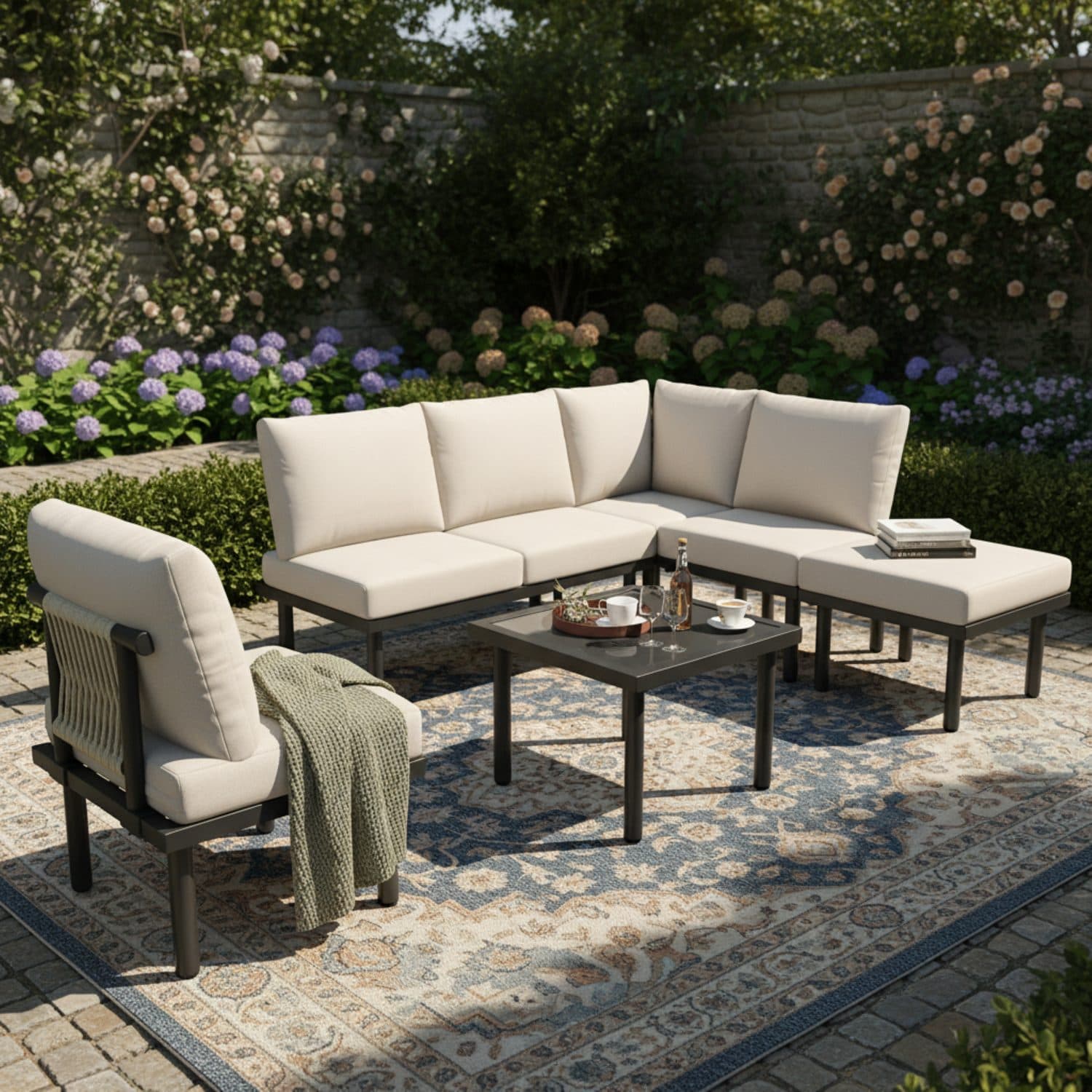 The garden lounge set that earns its space outside - Beige