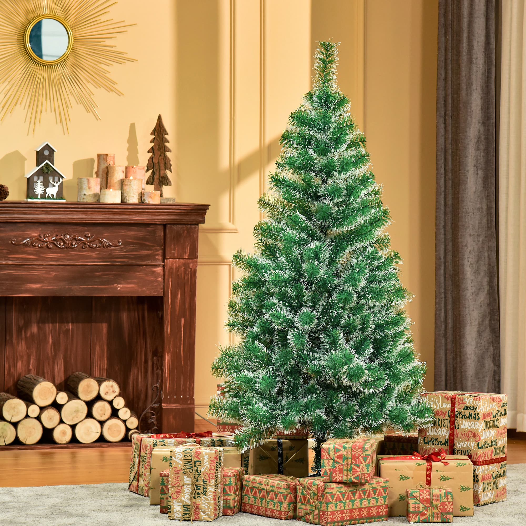 Full, Snow-Tipped 5ft Artificial Christmas Tree - image 2