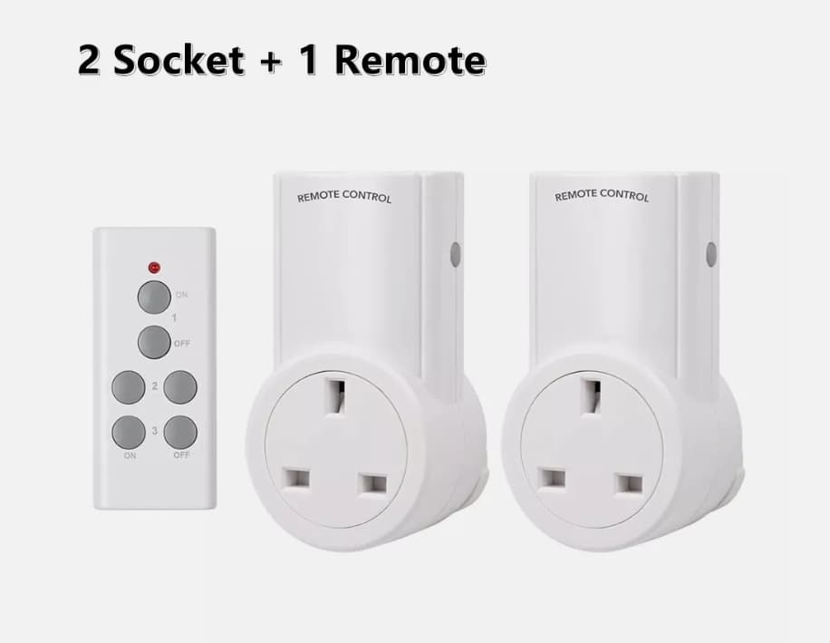 Remote Control UK Plug Socket Set for Easier Switching - Default