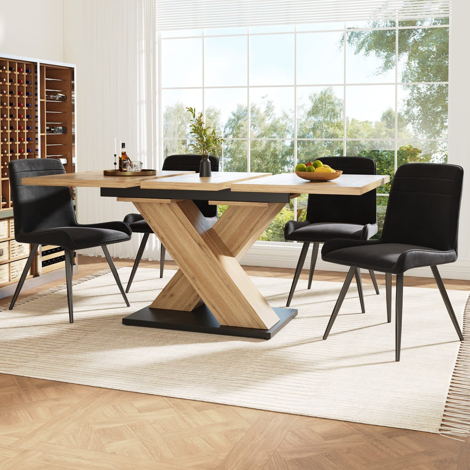 Villalta Home Extendable Wooden Dining Table - image 5