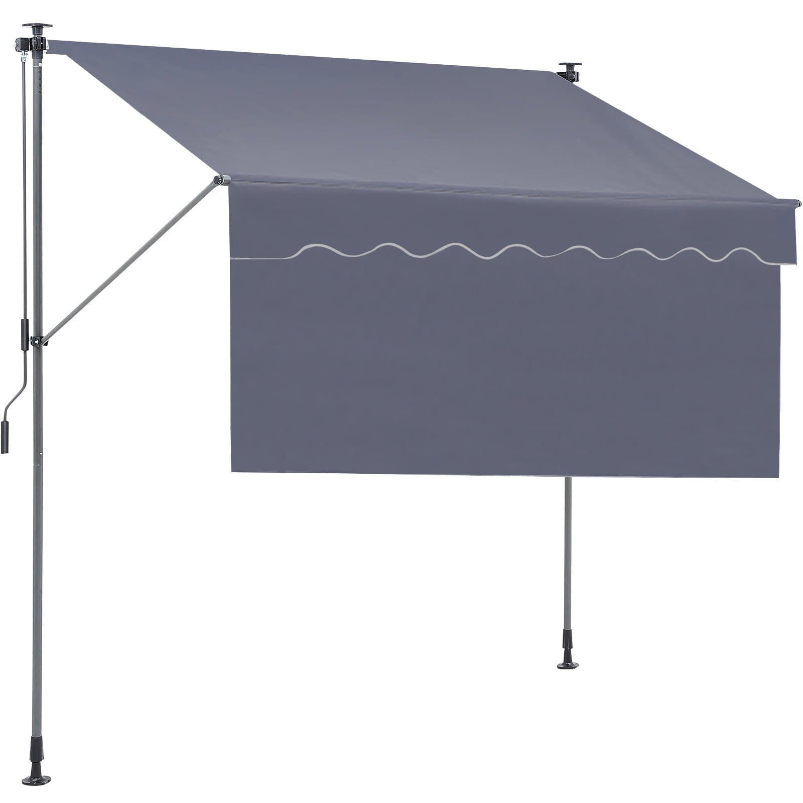 Adjustable Patio Awning for Shade and Privacy