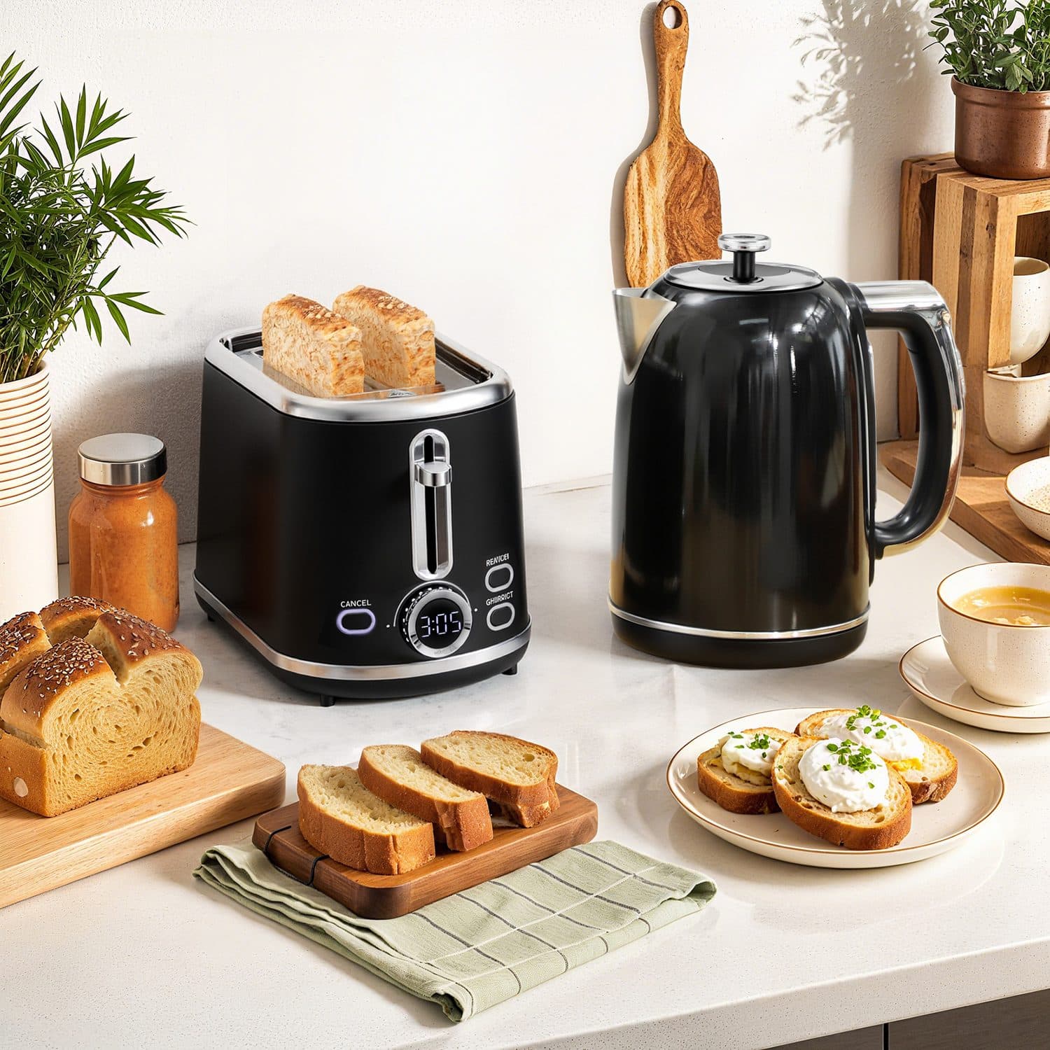Retro Kettle & Toaster Set - image 3