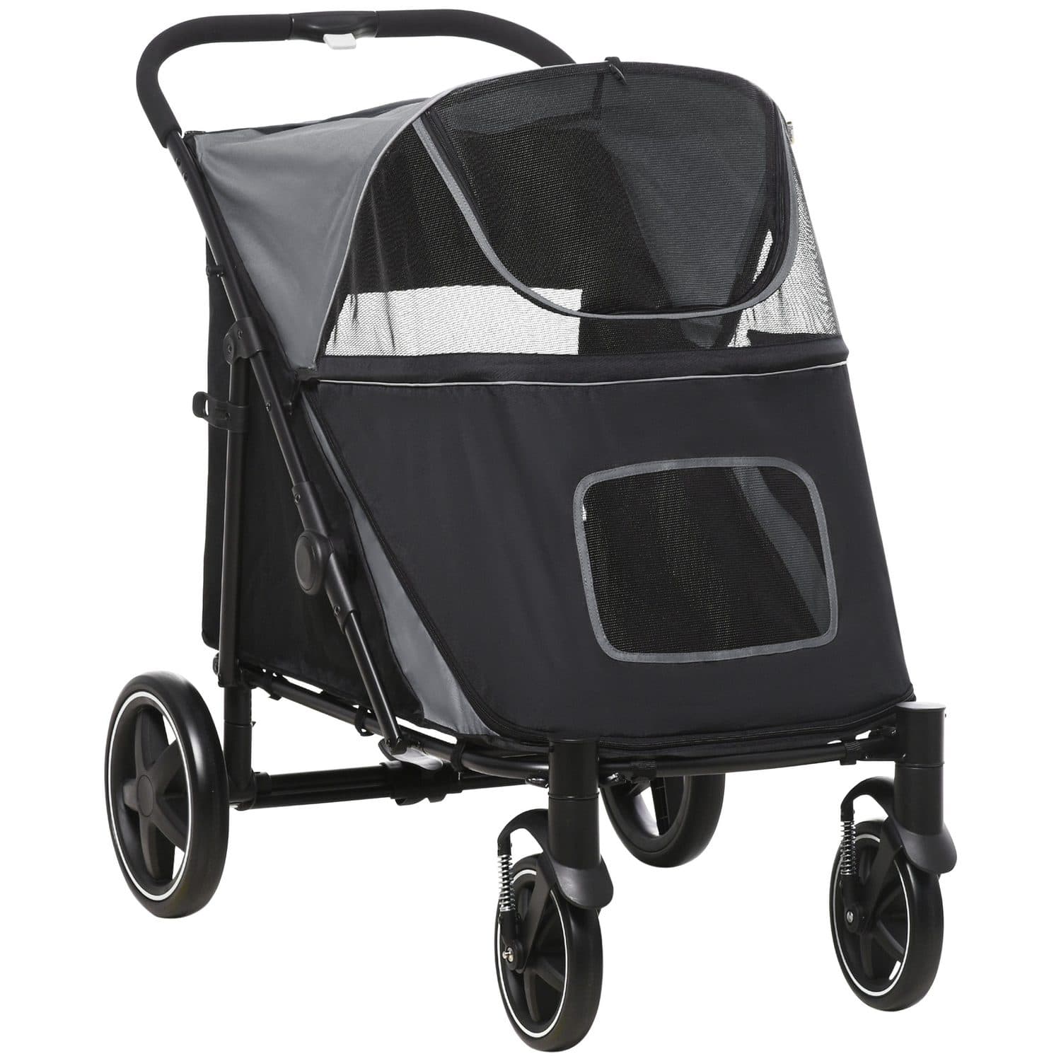 PawHut Foldable Pet Stroller for Medium and Large Dogs