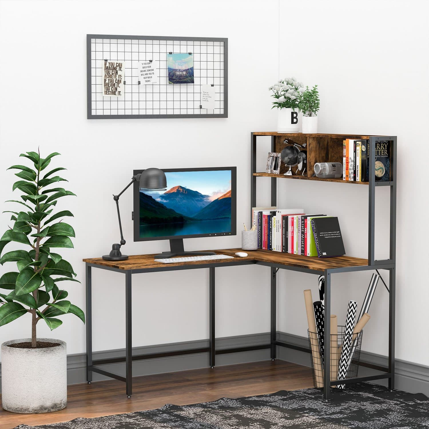 Industrial Corner Desk - image 1