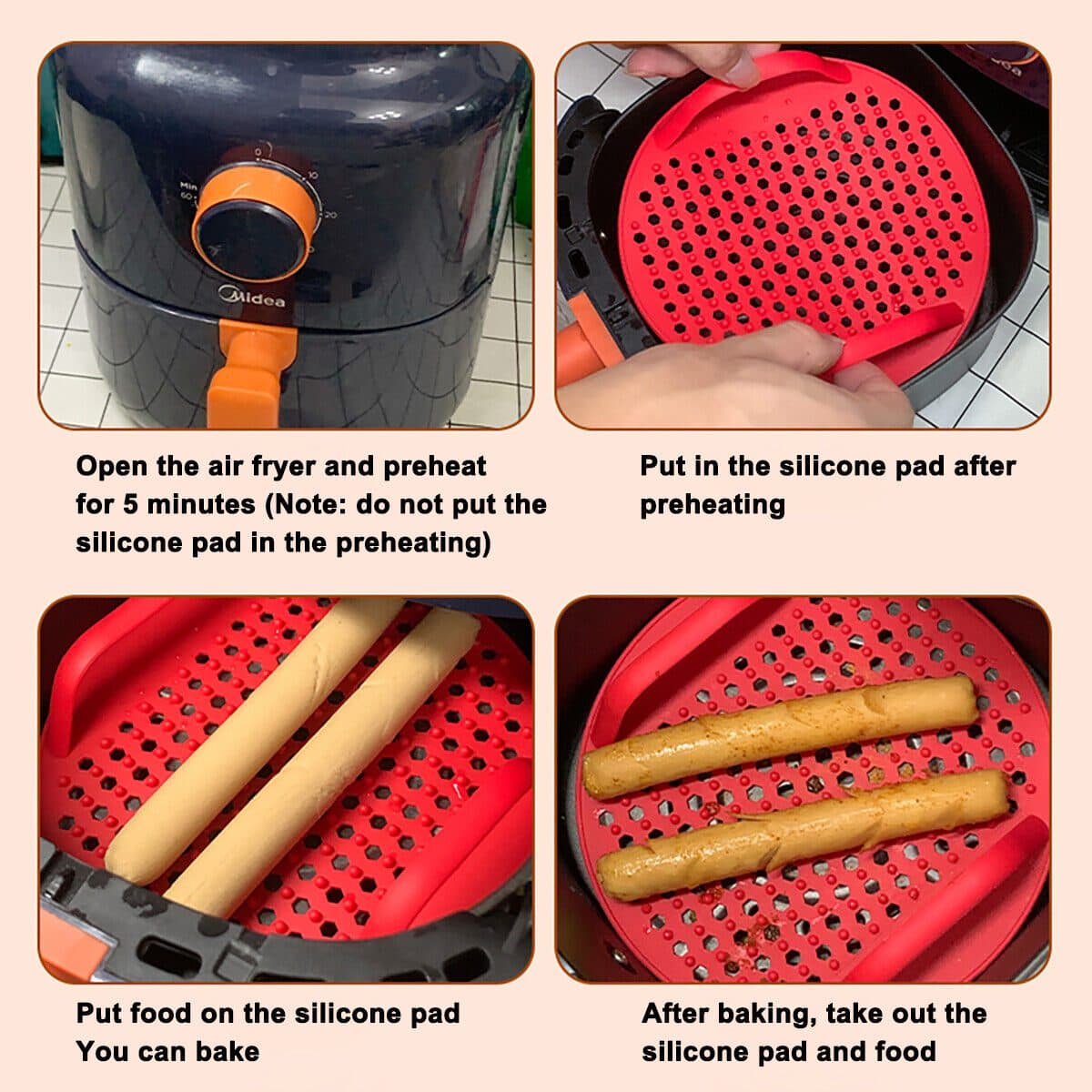 Reusable Silicone Air Fryer Liner for Cleaner Cooking - image 5