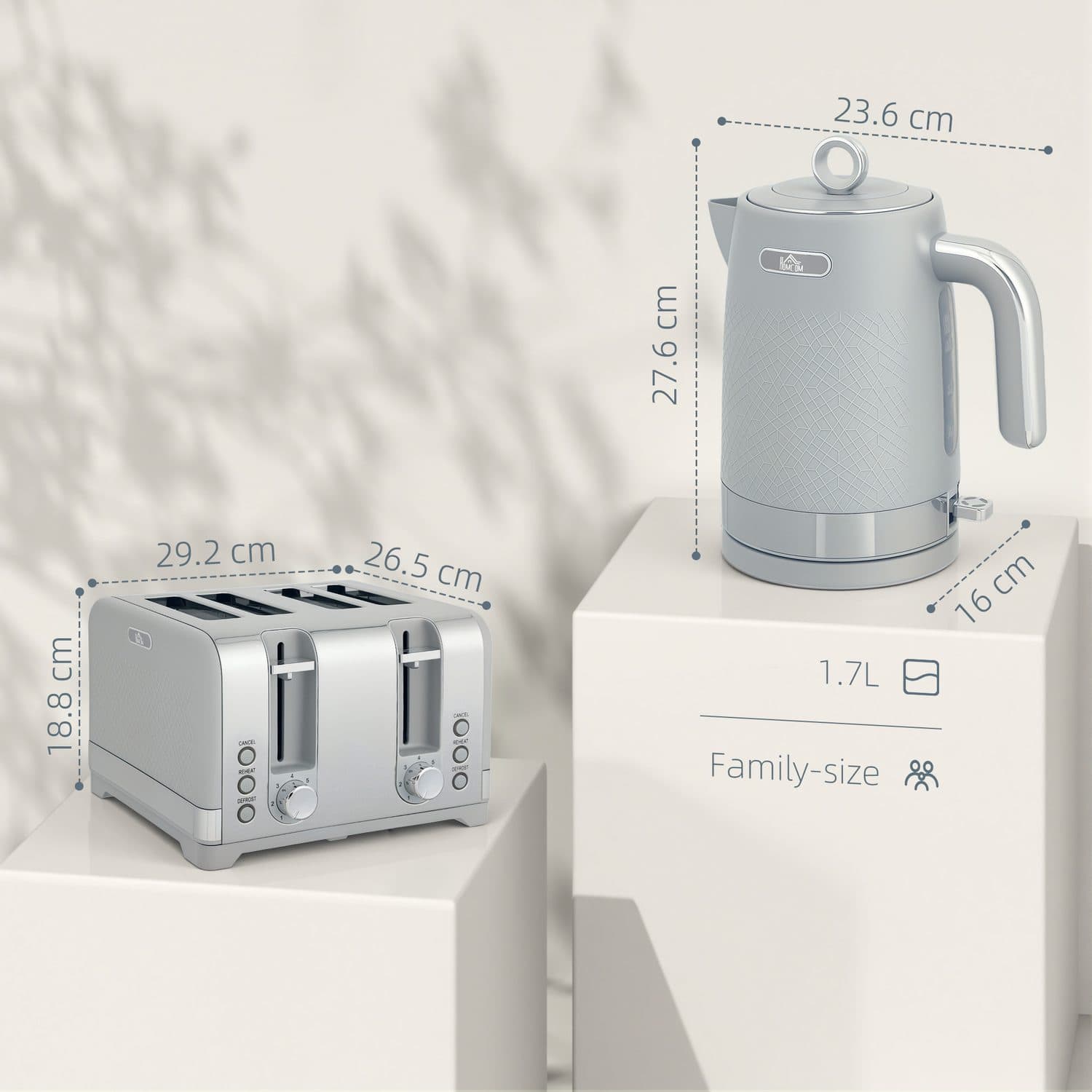 Sleek Grey Breakfast Set - image 2