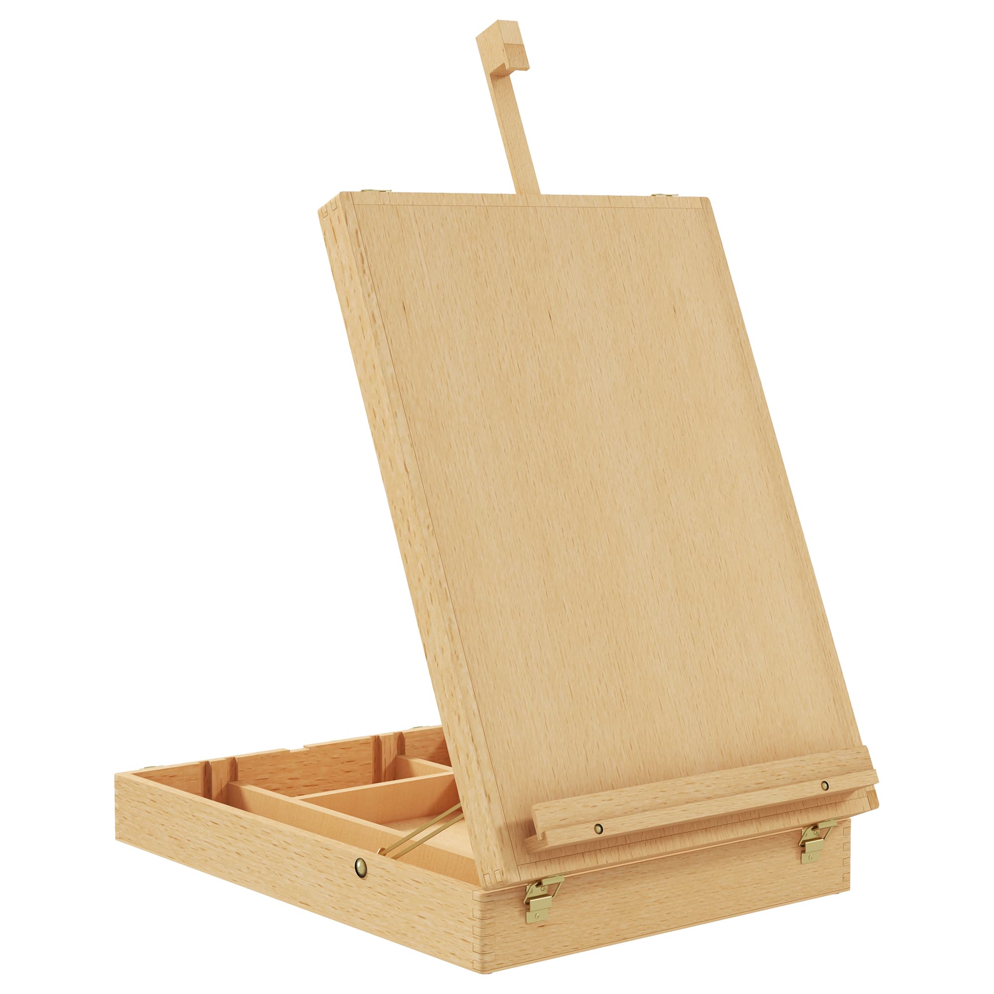 Adjustable Wooden Table Easel Box for Artists