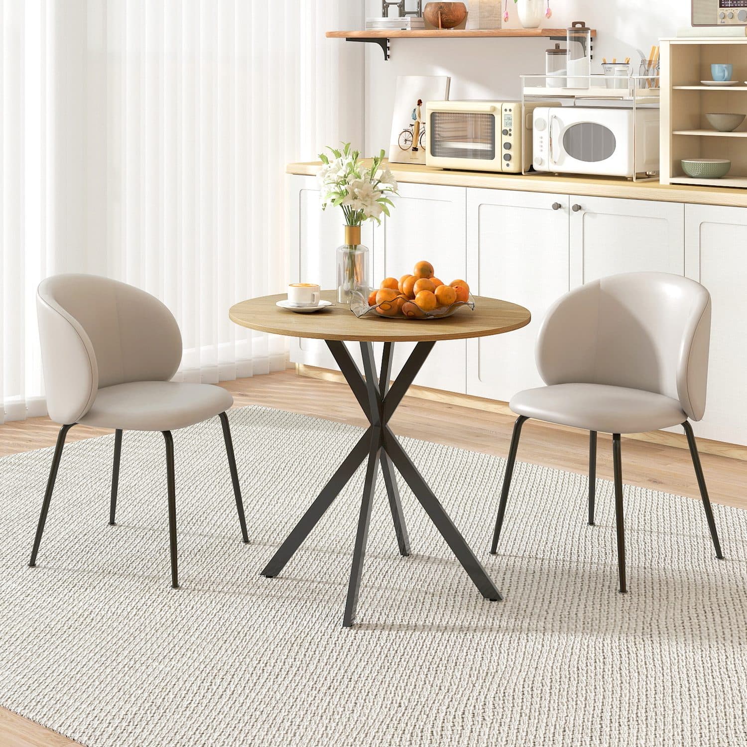 80cm White Oak Round Table - image 4