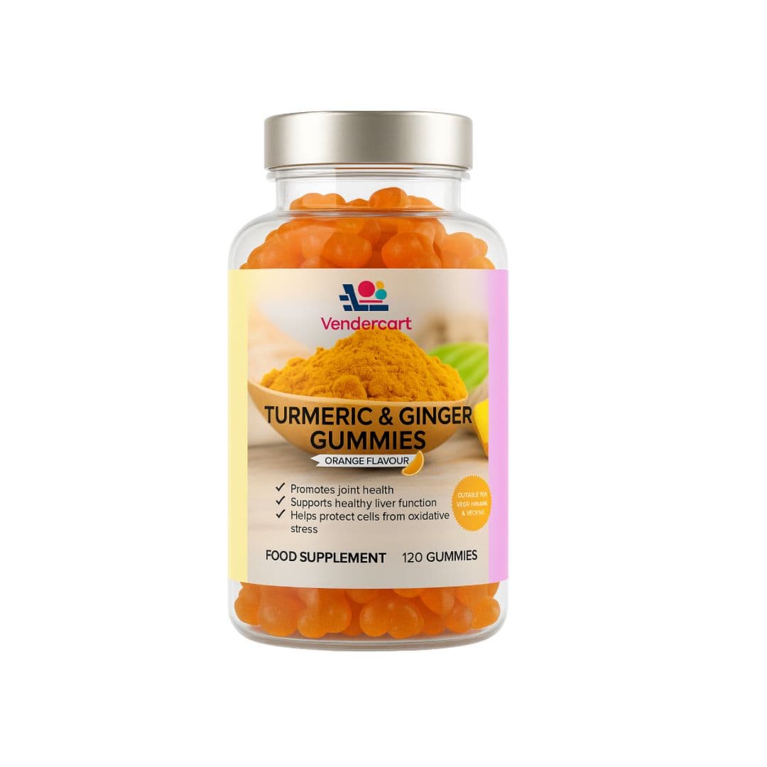 Vendercart Turmeric & Ginger Gummies - 120 Gummies