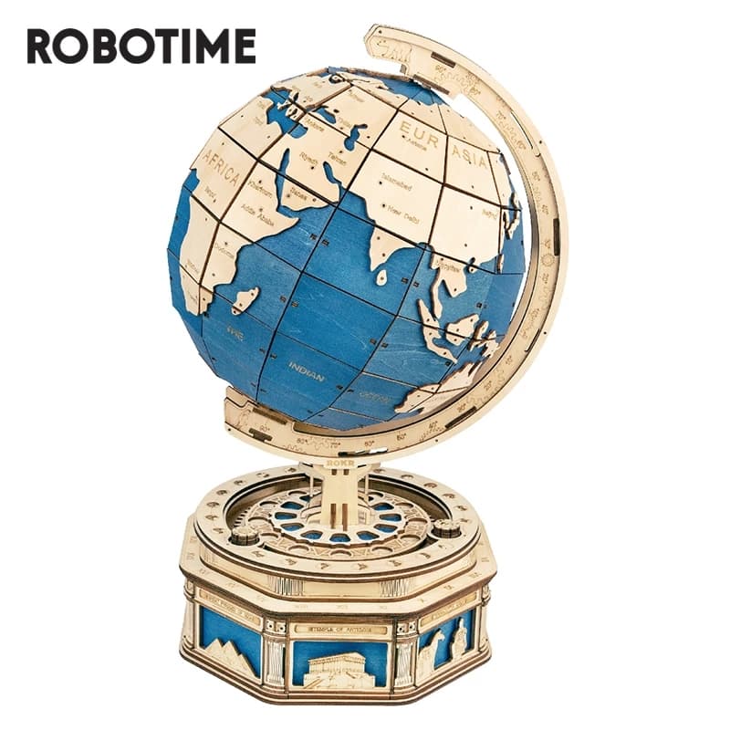 World: 3D Wooden Globe Puzzle - image 3