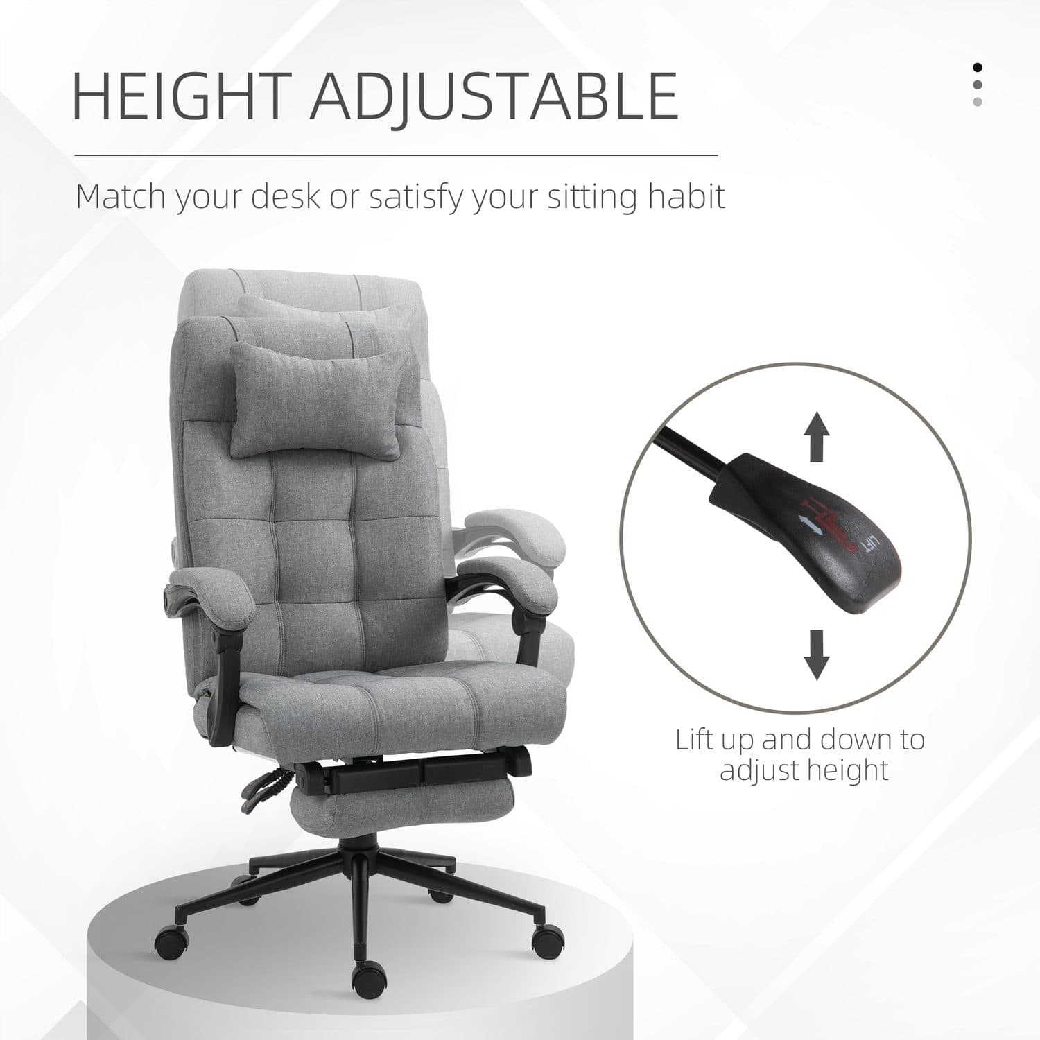 Vinsetto Reclining Office Chair - image 5