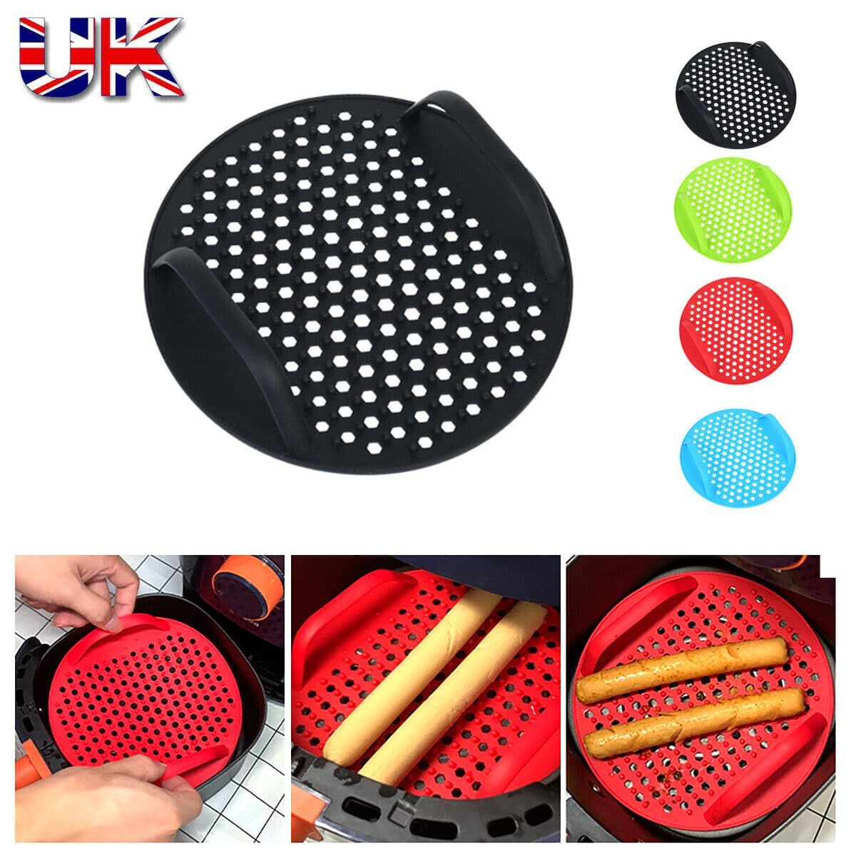 Reusable Silicone Air Fryer Liner for Cleaner Cooking - image 8