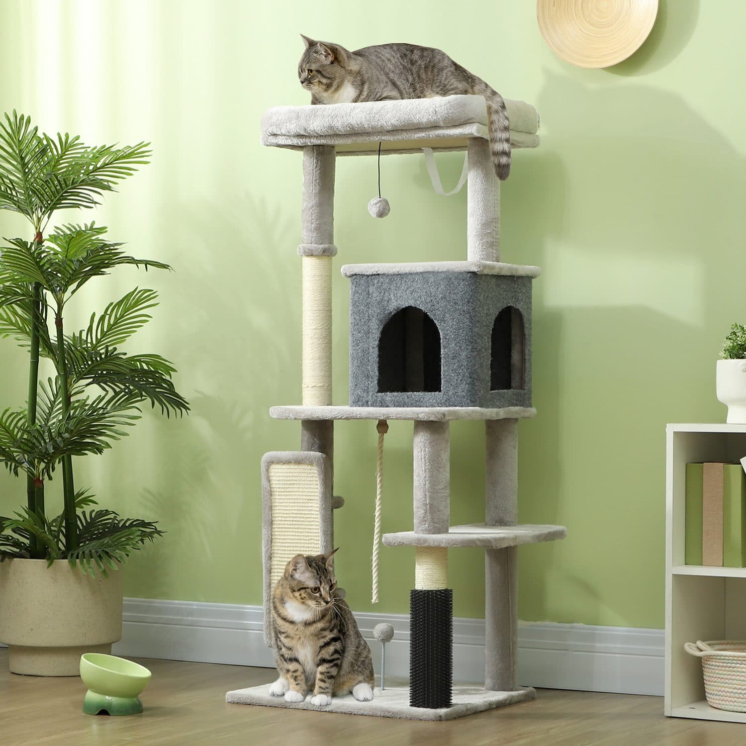 132cm Cat Tree with Cat House and Jumping Platform - image 4