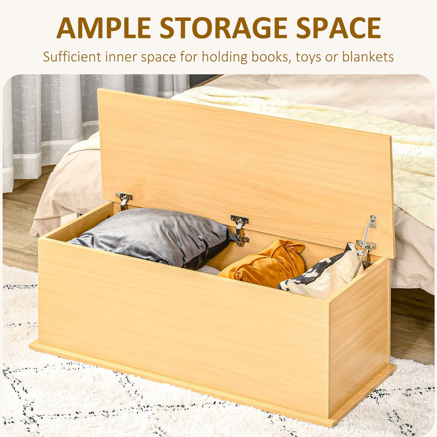 113L Burlywood Storage Chest - image 4