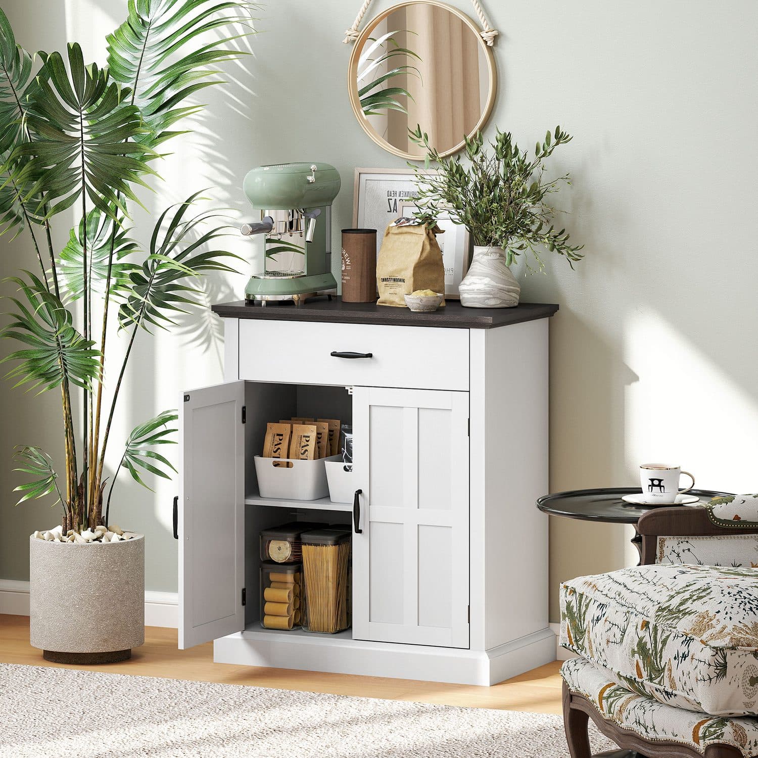 White Farmhouse Sideboard - image 3