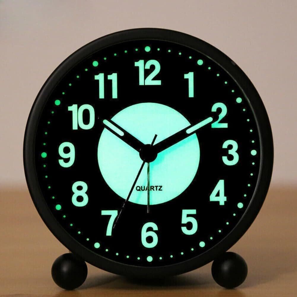 Non-Ticking Bedside Alarm Clock with Glow-in-the-Dark Dial - image 17