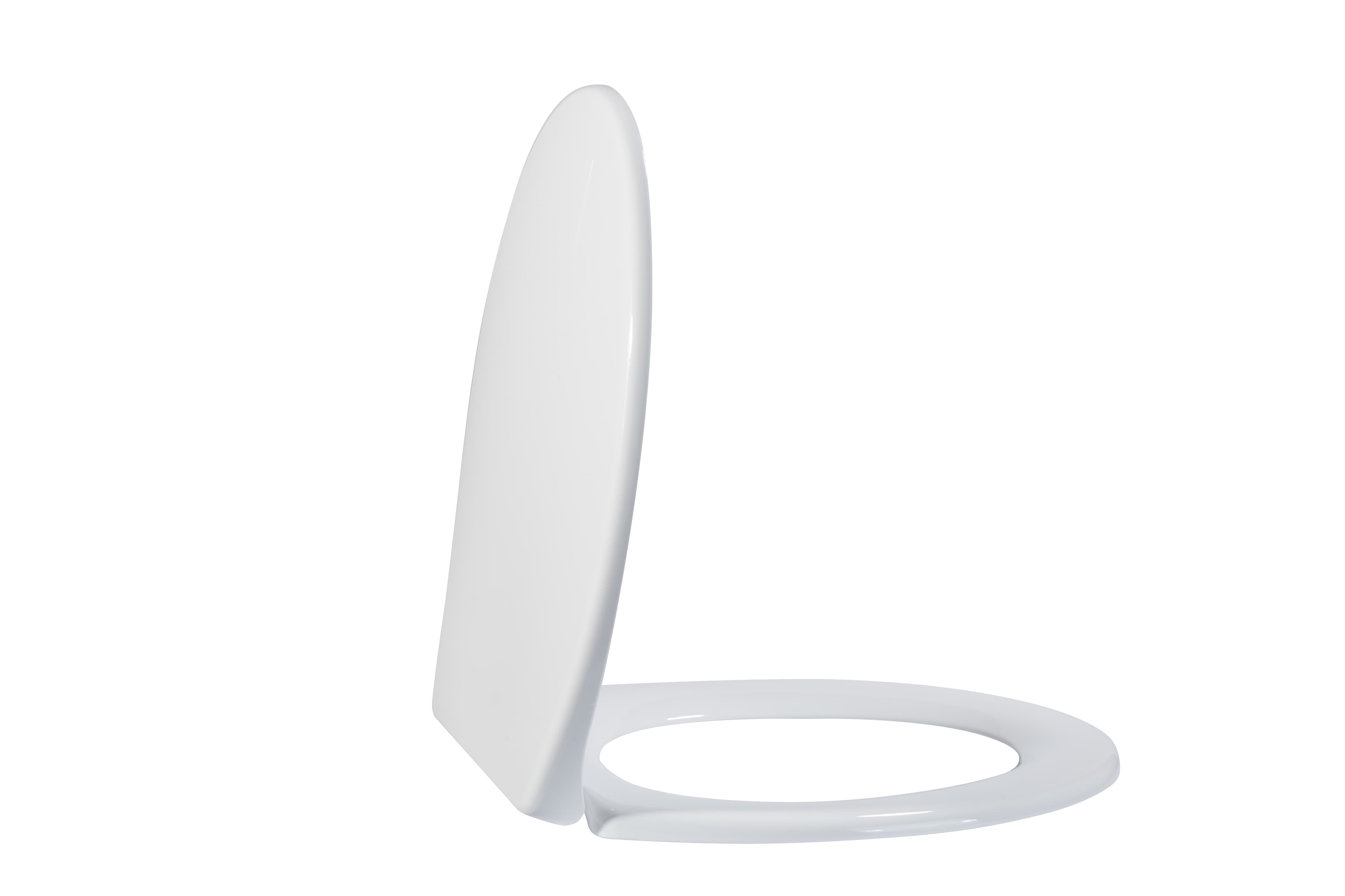 White Round Toilet Seat with Lid – Easy Clip-Fit Hinges, No Tools Needed - image 21