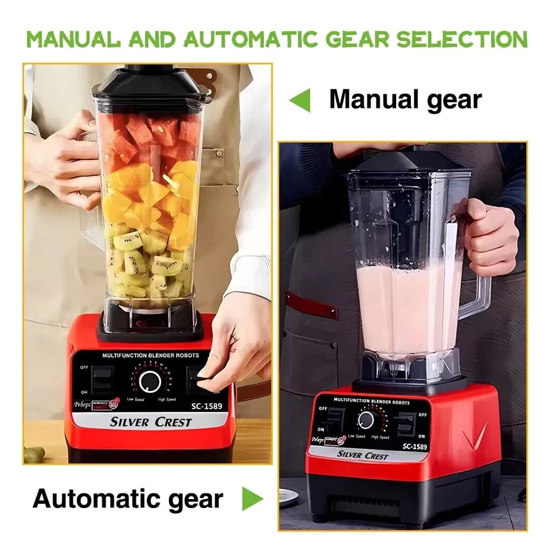 Powerful 4500W Countertop Blender with 2L Jug - image 1