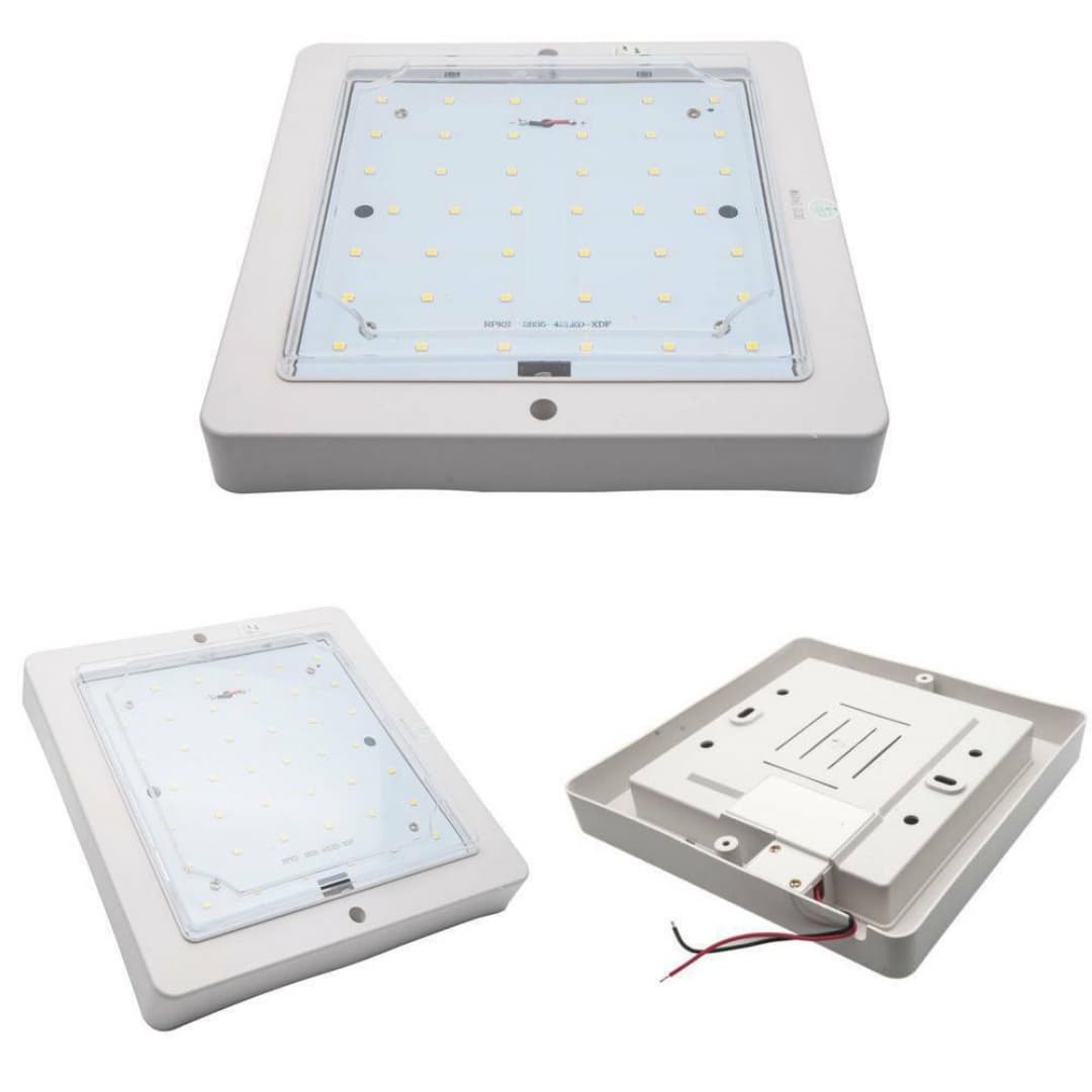 Square 12V LED Ceiling Light Panel for Caravan, Motorhome and Boat - image 12