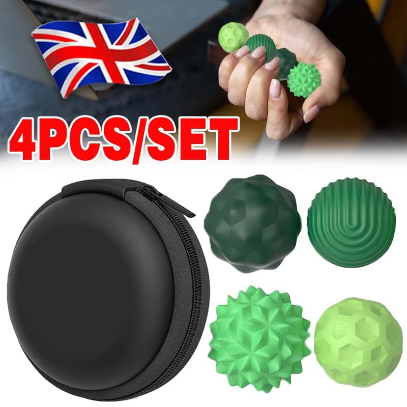 Four Textured Sensory Balls with Compact Zip Storage Case - image 12