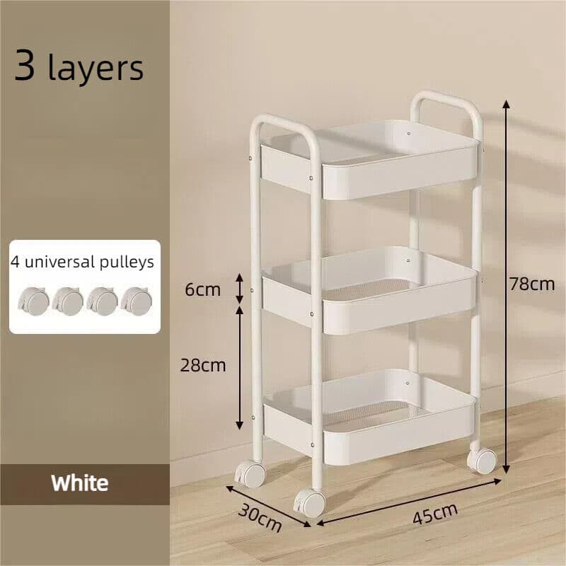 Versatile 3-Tier Rolling Storage Trolley - image 4
