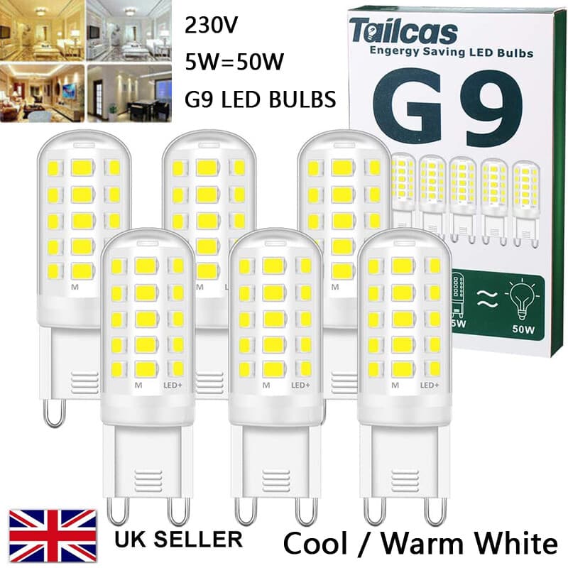 G9 LED Capsule Bulbs — 6 Pack, 5W Warm White 2700K - image 16