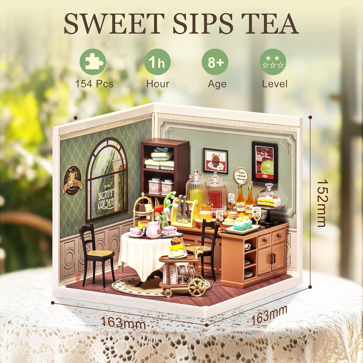 DIY Miniature Craft Kit: 'Sweet Sips' Tea House - image 5