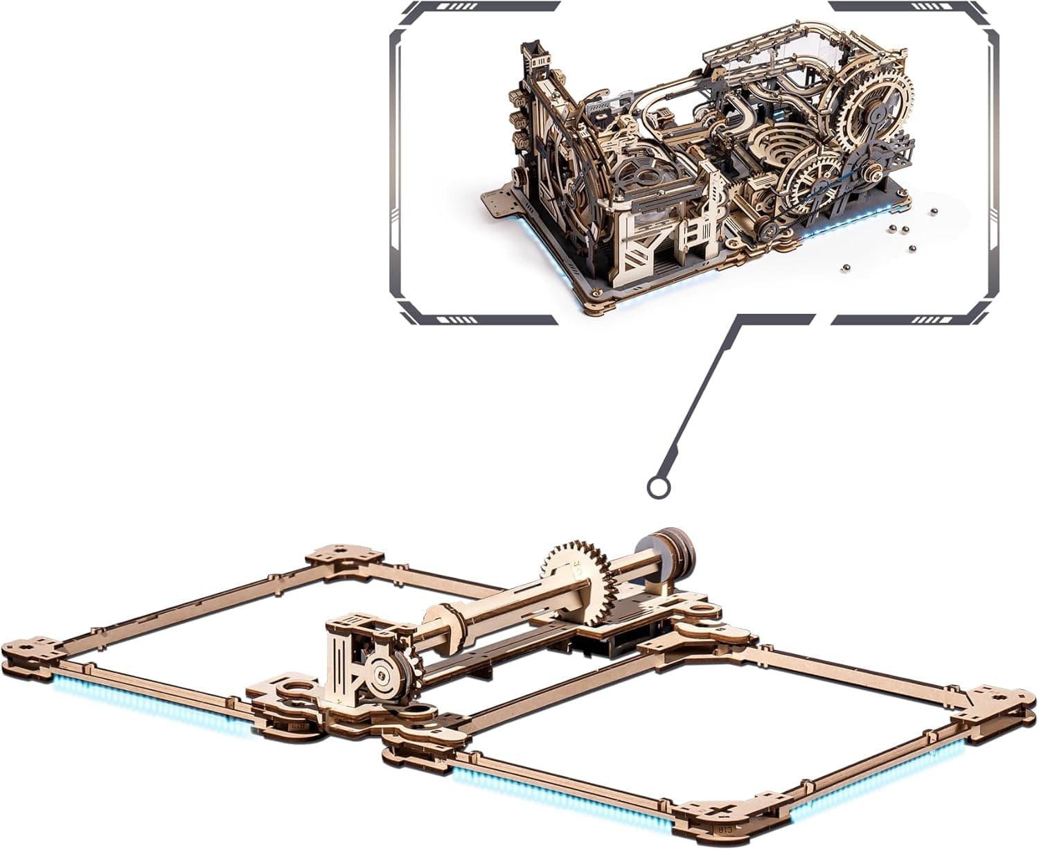 3D Wooden Puzzle: Electric Marble Run - image 7