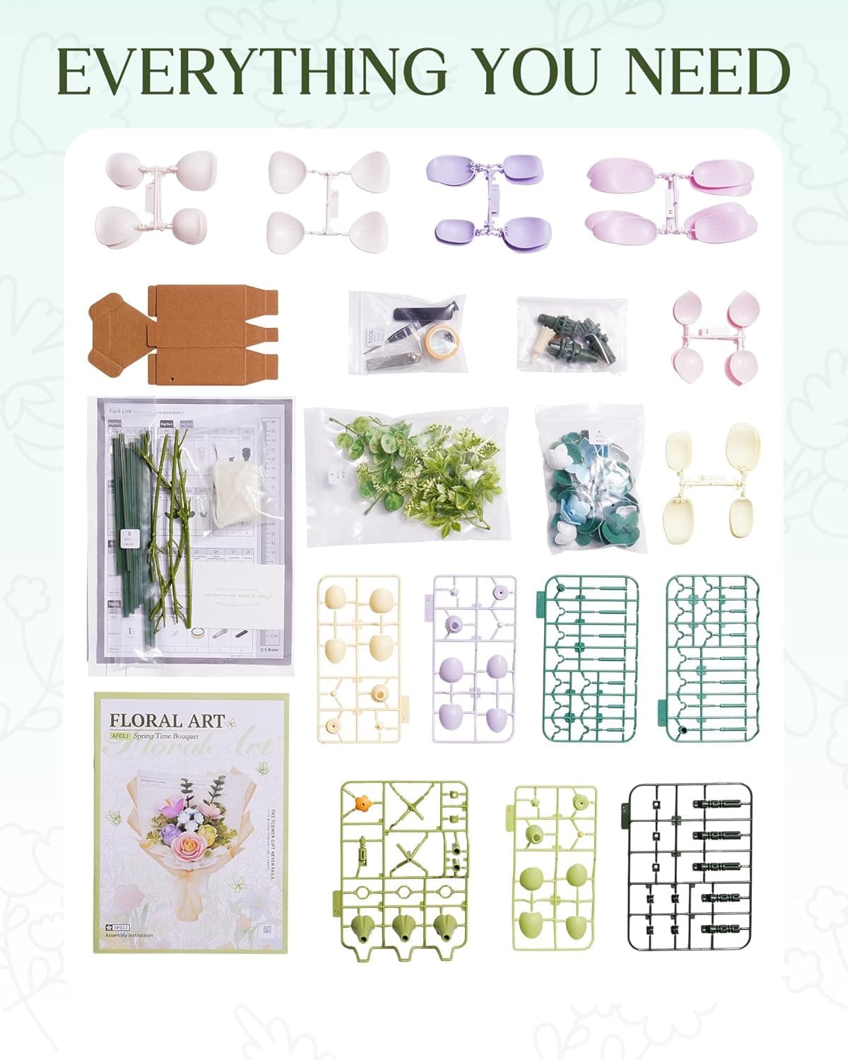 Build Your Own Spring Flower Bouquet - Robotime 3D Puzzle Kit - image 10