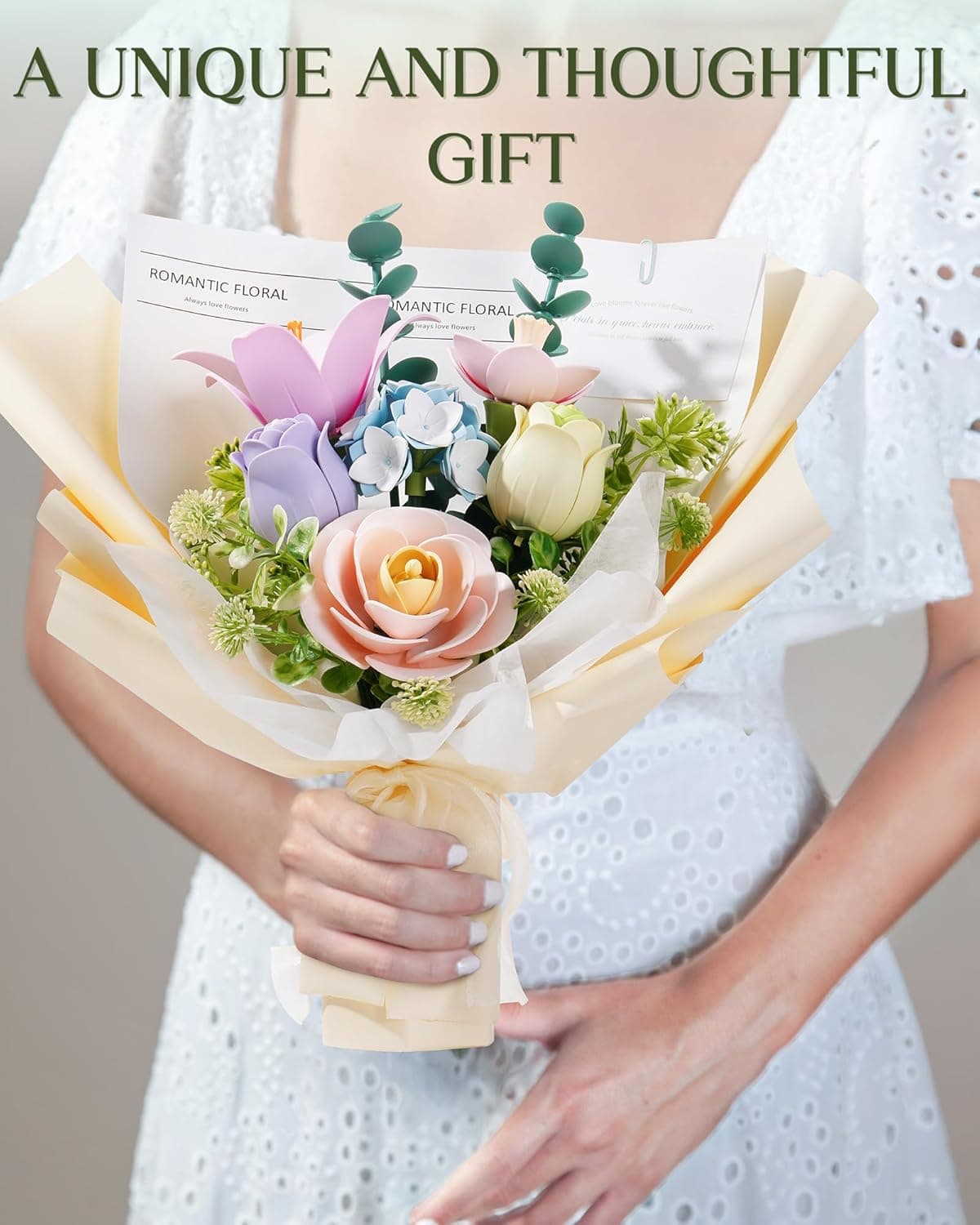 Build Your Own Spring Flower Bouquet - Robotime 3D Puzzle Kit - image 6